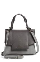 Celine Dion Modulation Leather Satchel - Grey
