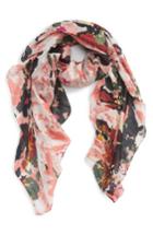 Women's Sole Society Abstract Print Scarf, Size - Pink