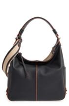 Tod's Miky Leather Hobo - Black