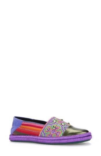 Women's Geox Modesty Flat Us / 37eu - Green