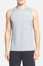 Men's Under Armour 'raid' Heatgear Fitted Tank Top, Size - Grey