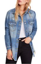 Women's Free People Moonchild Shirt Jacket - Blue