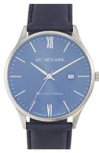 Men's James Mccabe London Slim Leather Strap Watch, 43mm