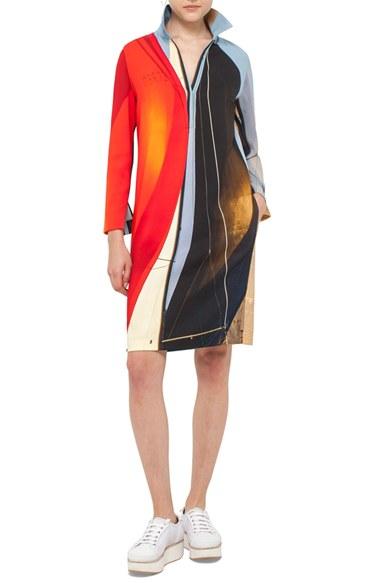 Women's Akris Punto 'mainsail' Print Tunic Dress