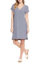 Women's Vineyard Vines Stripe V-neck Shirtdress - Blue