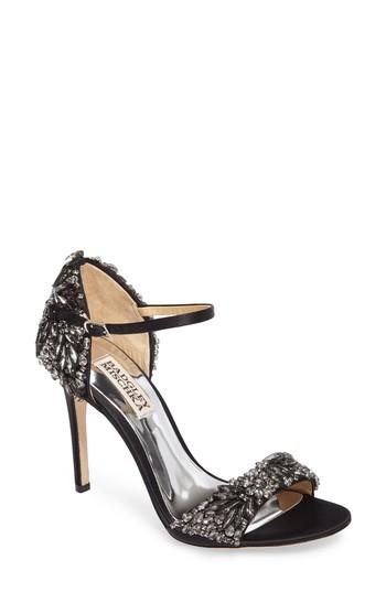 Women's Badgley Mischka Tampa Ankle Strap Sandal .5 M - Black