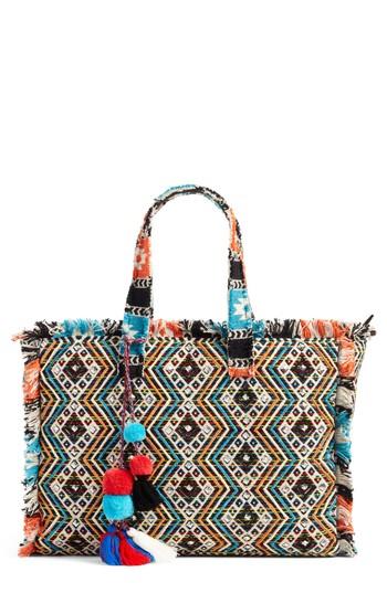 Steve Madden Resort Embroidered Tote - Blue