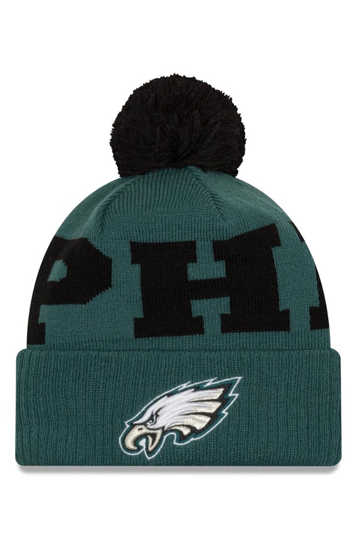 Men's New Era Cap Nfl Pom Beanie - Green