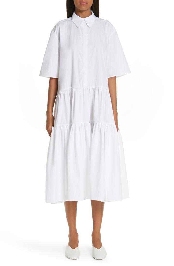 Women's Cecilie Bahnsen Primrose Shirtdress Us / 10 Uk - White