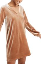 Women's Astr The Label Wrapped & Ruched Blouson Dress - Beige