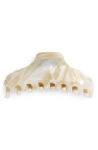 France Small Luxe Jaw Clip, Size - White