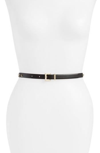 Women's Valentino Garavani Rockstud Leather Belt - 0no Nero