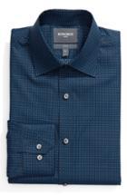 Men's Bonobos Slim Fit Check Dress Shirt .5 33 - Blue