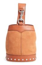 Rebecca Minkoff Mini Mission Leather Bucket Bag - Brown