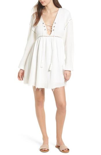 Women's Somedays Lovin Sliding Currents Babydoll Dress - White