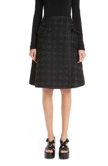 Men's Noir Kei Ninomiya Houndstooth Skirt - Black