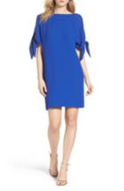 Petite Women's Vince Camuto Cold Shoulder Shift Dress P - Blue