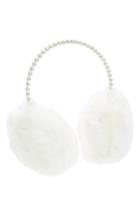 Women's Bp. Faux Fur Earmuffs With Imitation Pearl Band -
