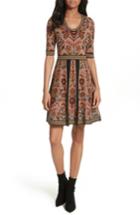Women's M Missoni Floral Jacquard Knit Dress Us / 40 It - Brown