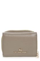 Women's Celine Dion Small Adagio Leather Wallet - Beige