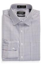 Men's Nordsrom Men's Shop Smartcare(tm) Traditional Fit Check Dress Shirt 34/35 - Blue