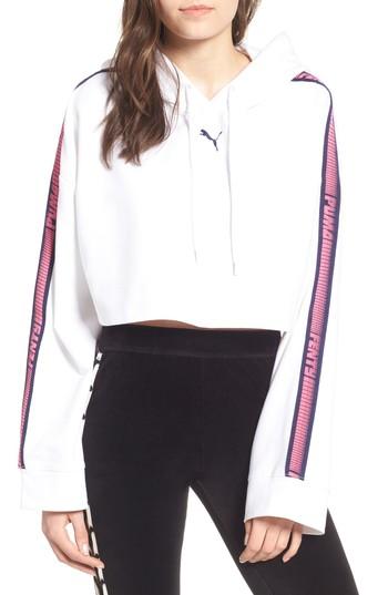 Women's Fenty Puma By Rihanna Hooded Crop Sweatshirt - White