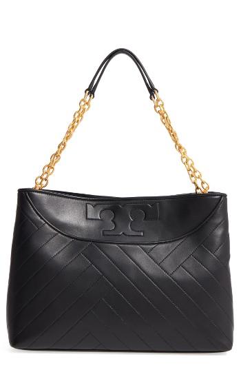 Tory Burch Quilted Slouchy Leather Tote -