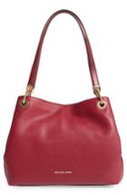 Michael Michael Kors Large Raven Leather Tote - Red