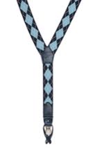 Men's Magnanni Diamond Suspenders, Size - Black / Grey
