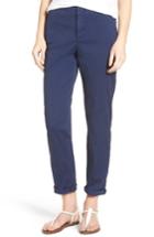 Women's Nydj Riley Stretch Twill Relaxed Trousers - Blue