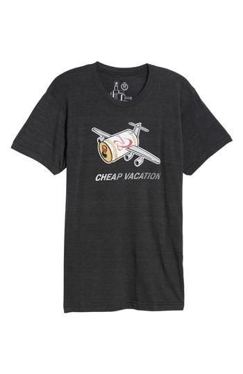 Men's Casual Industrees Cheap Vacation T-shirt - Black