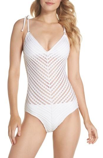 Women's Robin Piccone Carly One-piece Swimsuit - White