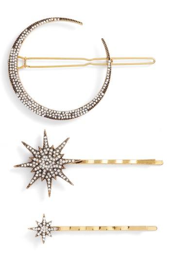 Serefina Celestial 3-pack Crystal Hair Pin Set, Size - Metallic