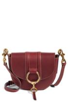 Frye Small Ilana Harness Leather Saddle Bag - Burgundy