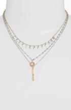 Women's Treasure & Bond Three-layer Pendant Necklace
