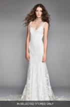 Women's Willowby Corella Embroidered Lace & Charmeuse Mermaid Gown - Ivory