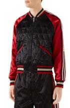Men's Gucci Reversible Quilter Souvenir Jacket Eu - Black