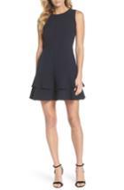 Women's Adelyn Rae Lavinia Fit & Flare Dress - Blue