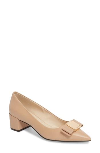 Women's Cole Haan Tali Modern Waterproof Bow Pump B - Beige