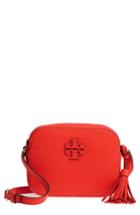 Tory Burch Mcgraw Leather Camera Bag - Red