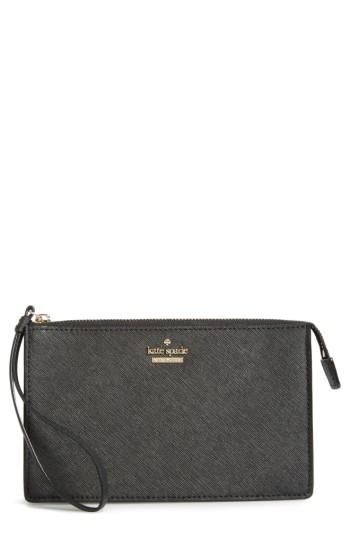Women's Kate Spade New York Cameron Street - Leila Leather Wristlet - Black