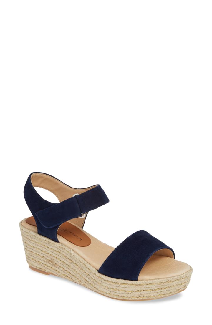 Women's Patricia Green Corie Espadrille Wedge Sandal M - Blue