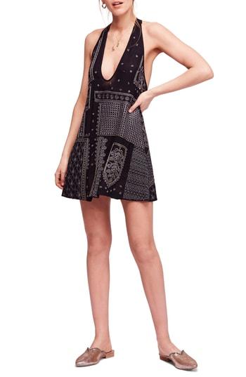 Women's Free People Country Nights Swing Dress - Black
