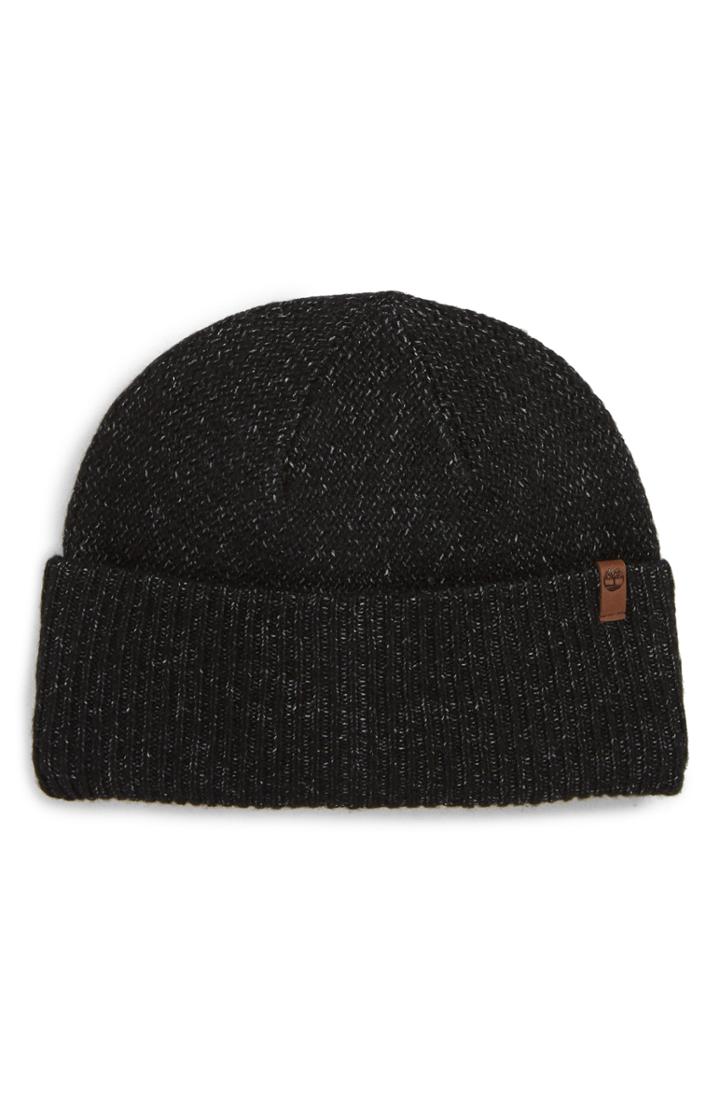 Men's Timberland Brushed Watch Cap Beanie - Black