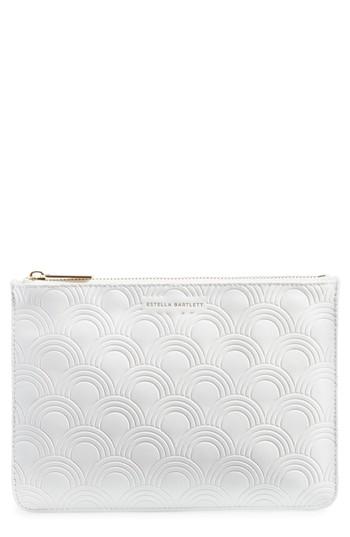 Estella Bartlett Medium Embossed Faux Leather Pouch -