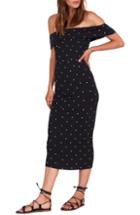 Women's Amuse Society Oye Mami Off The Shoulder Midi Dress - Black