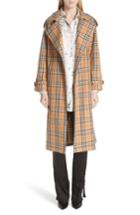 Women's Burberry Eastheath Vintage Check Trench Coat Us / 48 It - Brown