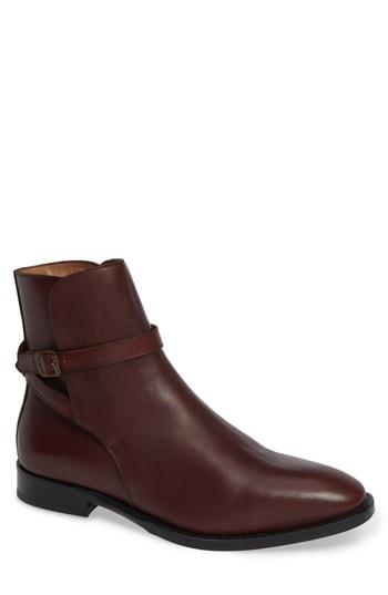 Men's Vince Camuto Hop Buckle Strap Boot M - Brown