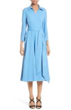 Women's Michael Kors Stretch Cotton Poplin Wrap Shirtdress