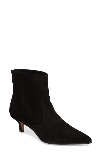 Women's Topshop Aspen Kitten Heel Bootie .5us / 36eu - Black